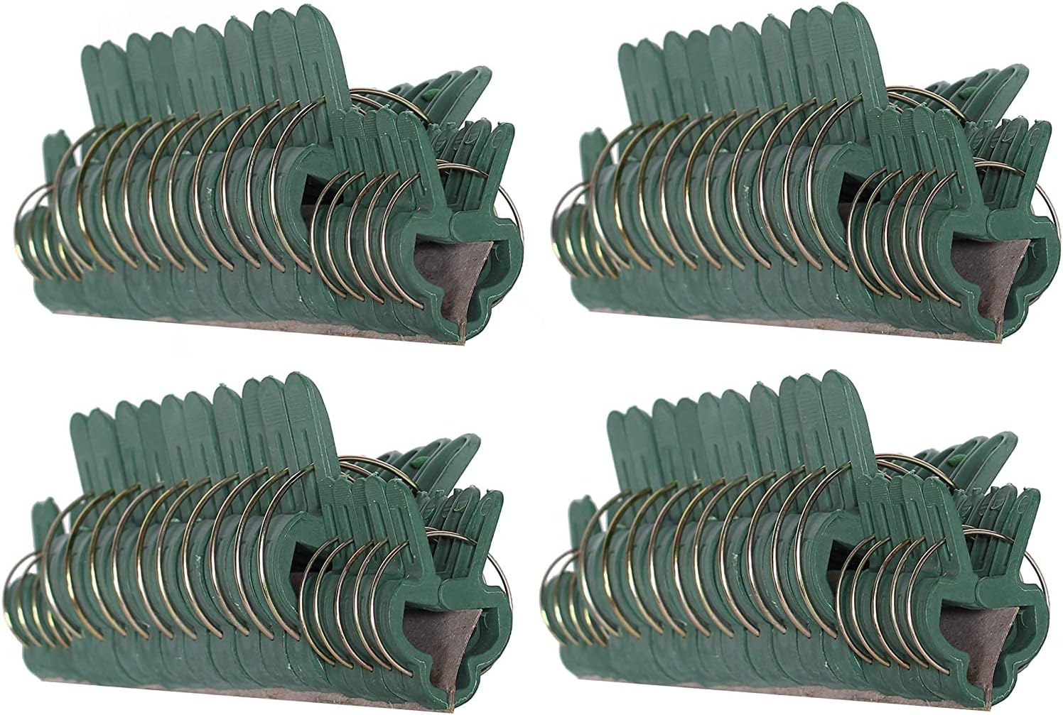 Plant Clips Green Gentle Gardening Plant & Flower Lever Loop Gripper Clips, Tool for Supporting or Straightening Plant Stems, Stalks, and Vines, Garden Clips, by RamPro (80 pc)