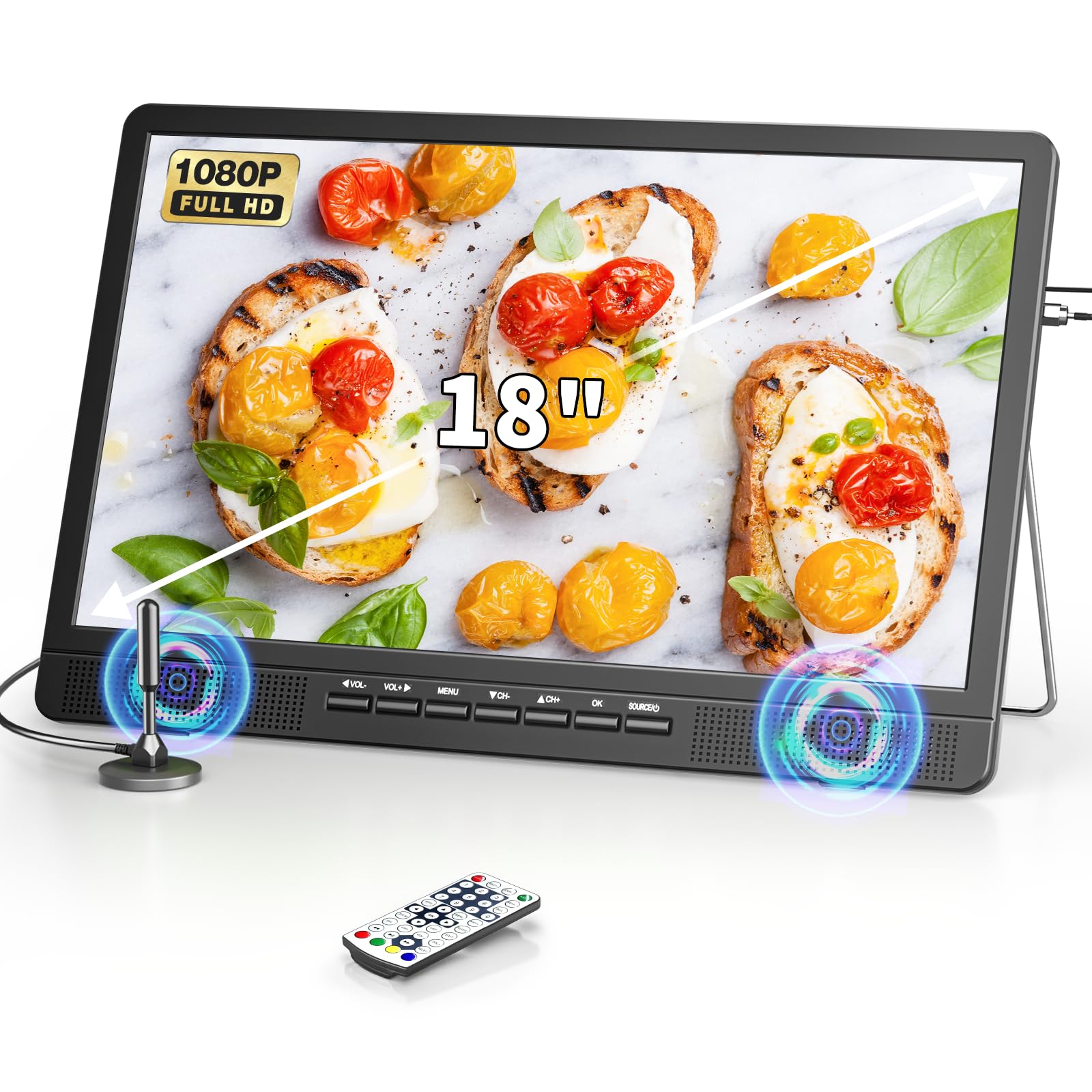 Amazon.com: Desobry 18 Inch Portable TV with Antenna, Small
