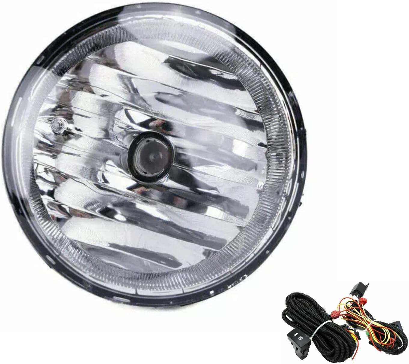 Driving Fog Lights for 2005-2011 Toyota Tacoma 2007-2013 Tundra,Pair Clear Lens Front Bumper Fog Lamp Replacement Parts