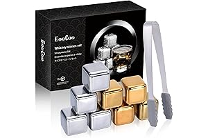EooCoo Alcohol Cube Gift Set with Reusable Whiskey Stones