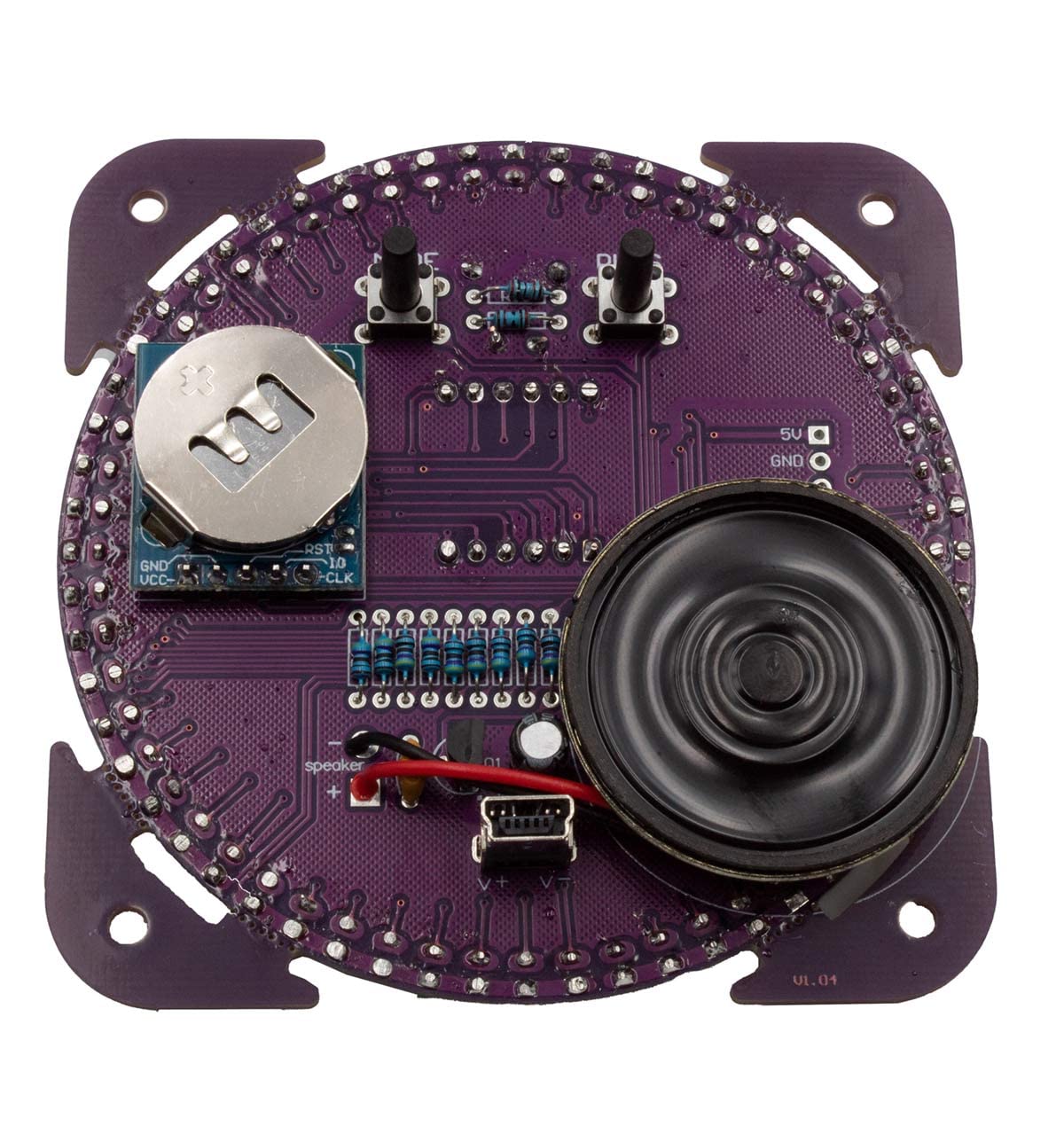 Bausatz Digitale Rotation LED Uhr mit Gehäuse DS1302 DIY-Elektronik Löten