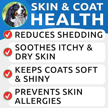 Omega 3 for Dogs Bundle - Anti-Itch Skin + Skin Allergy - Omega 3 Fish Oil + EPA & DHA Fatty Acids - Itching & Paw Licking + Itch Relief - 180 Softgels + 360 Chews - Made in USA