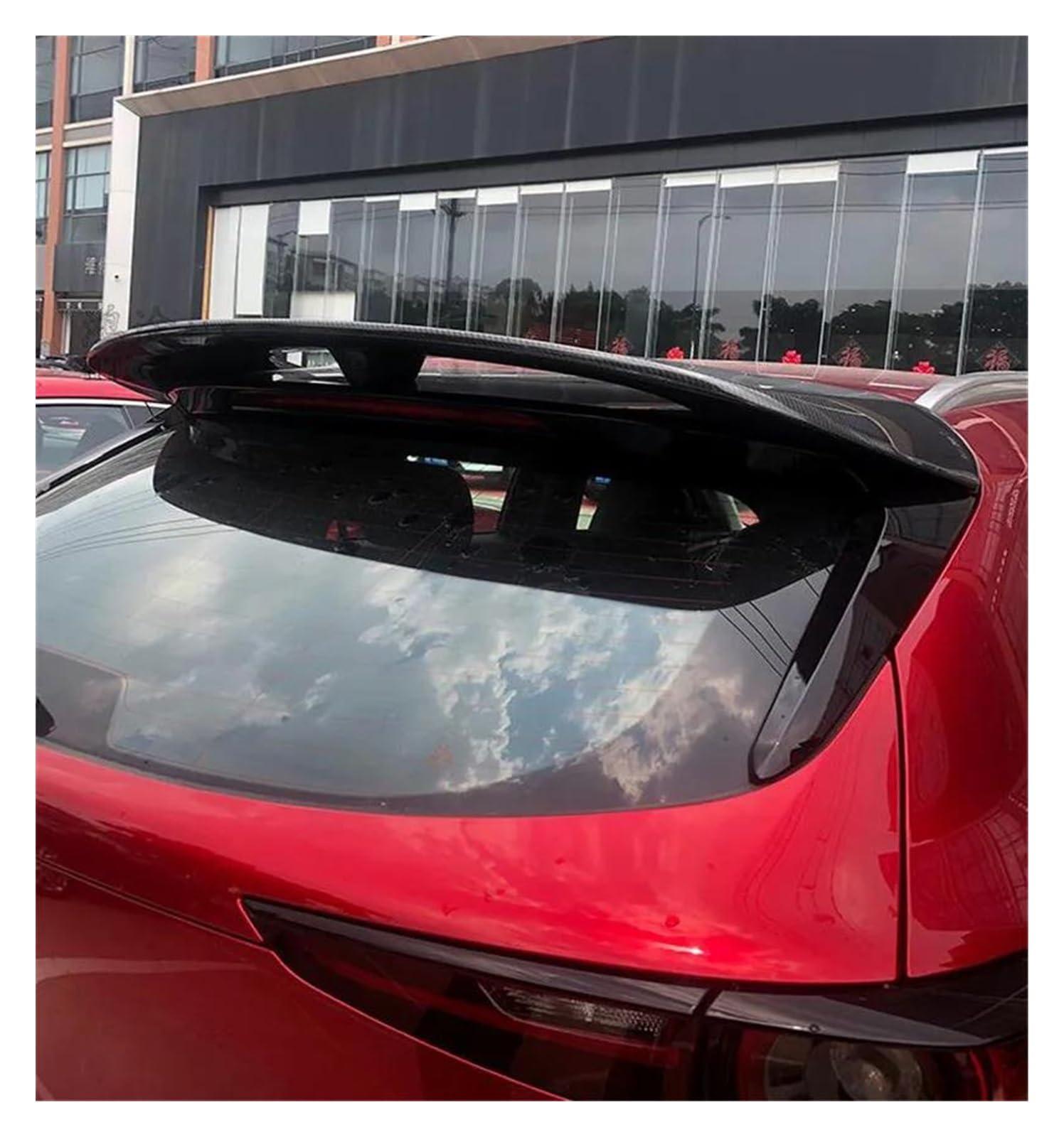 Amazon | リアスポイラー リアルカーボンファイバールーフスポイラー