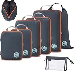Cipway Compression Packing Cubes, Ultralight Luggage Organizer Bags, Travel Essentials for Carry on Suitcase (3 Piece,Sage Green)