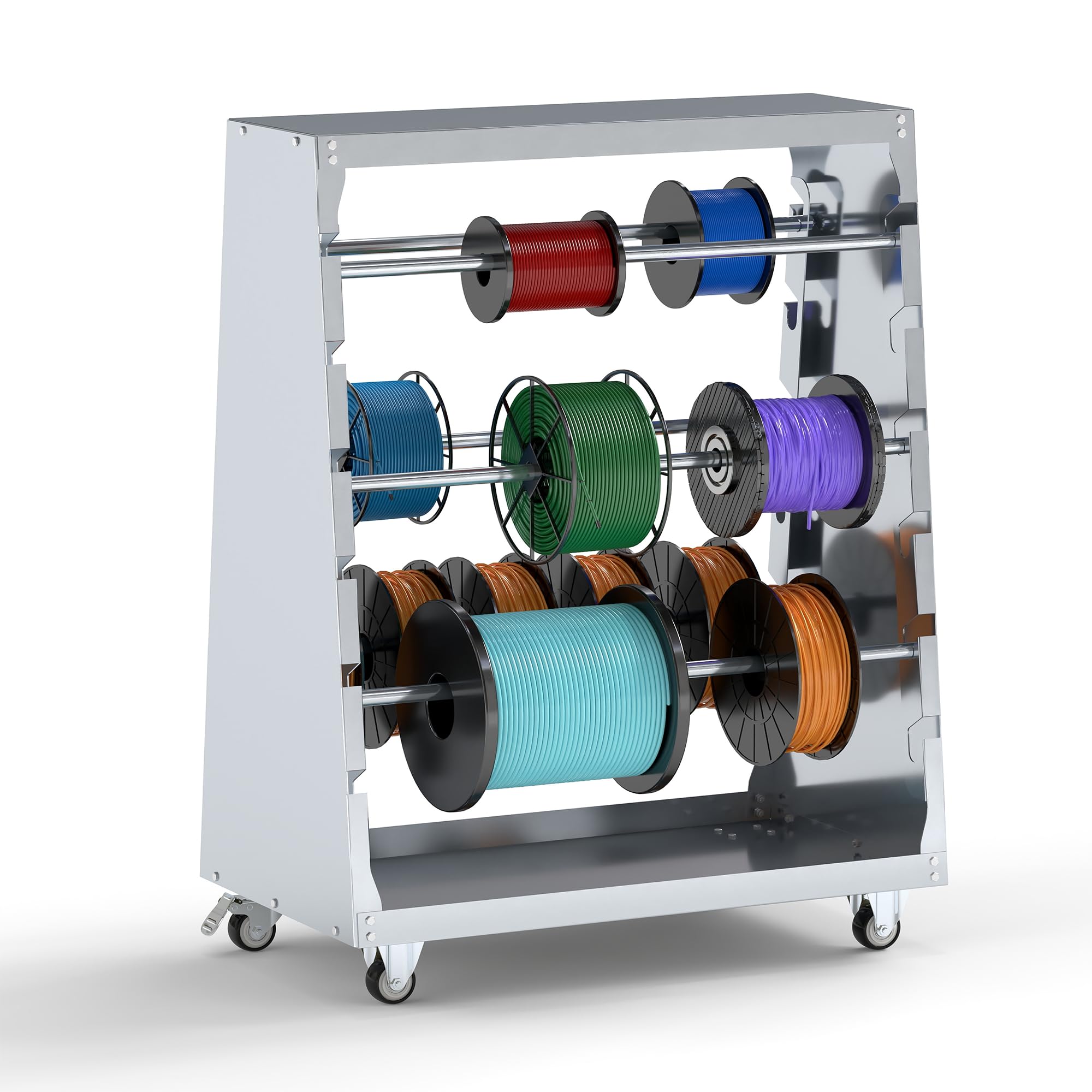 Baoz Wire Spool Rack Wire Cable Dispenser with 6 Rods Multiple