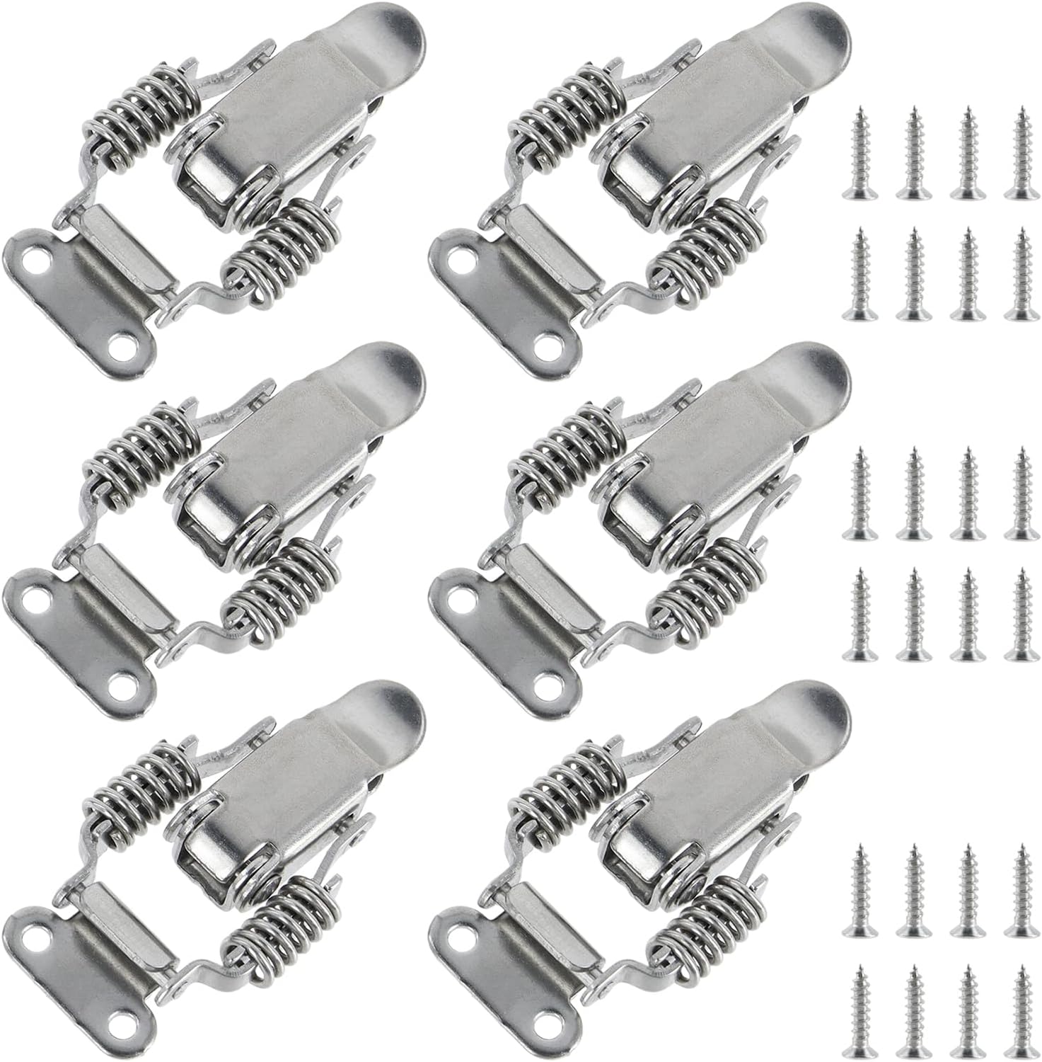 MY MIRONEY 6PCS Stainless Steel Toggle Latch, 2.6" Length | Compression Spring Draw Toggle Latch Clamp