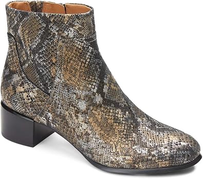 Vionic Womens Vivien Kamryn Waterproof Ankle Boot- Supportive Short Booties That Include Three-Zone Comfort with Orthotic Insole Arch Support, Medium Fit