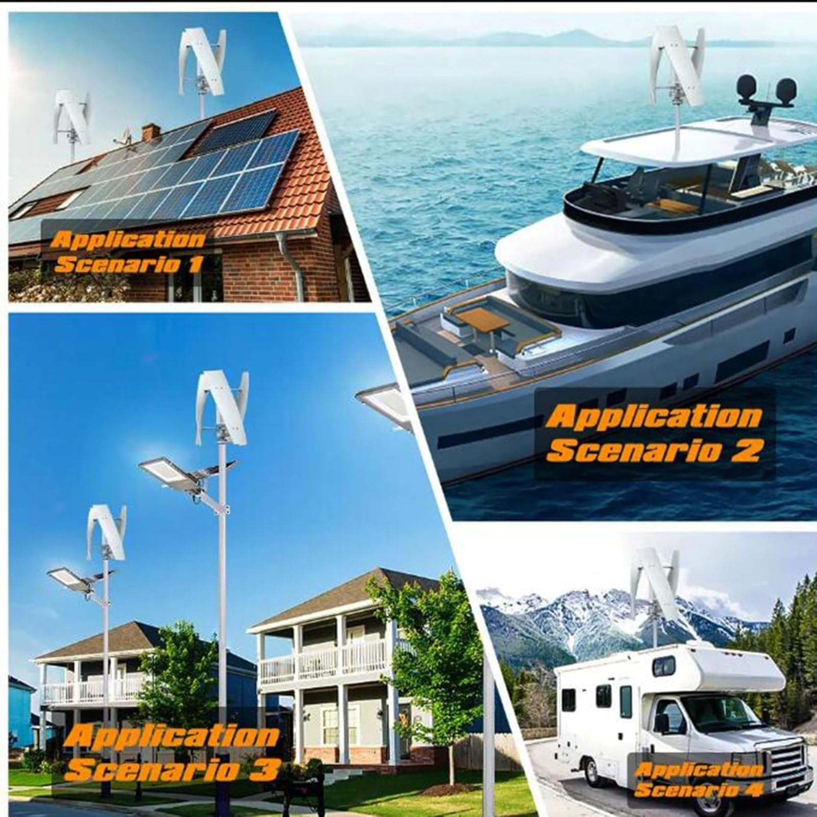 8000W Kein Lärm Windergie Turbinen Generator Magnetschwebe-Windkraftanlage 12V 24V 48V 220V Vertikaler Windkraftanlage mit Controller für RV, Haus, Gartenbeleuchtung 220V
