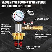Vista 2 de JIFETOR Kit de herramientas de recambio de refrigerante universal de tipo vacío para sistema de enfriamiento, negro