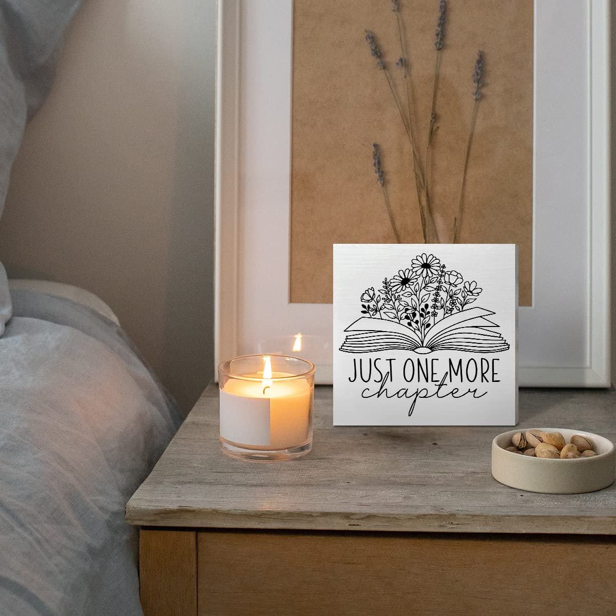 Book Lover Neon Sign – 'Just One More Chapter' LED Light For Bookshelf & Reading Nook - View #10