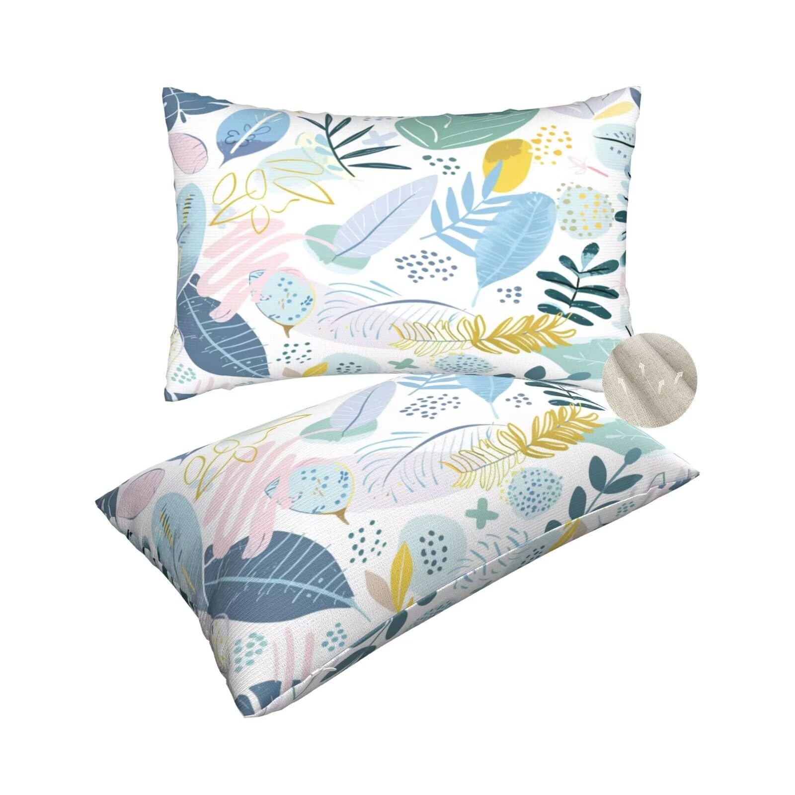 Housses de coussin vert végétal 50x80 cm pour une décoration raffinée zt115