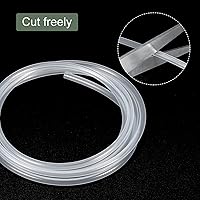 Vista 6 de YOKIVE Tubo de silicona, transferencia de agua ideal para bomba (transparente, 0.079x0.118 in IDxOD, 3.3 ft)