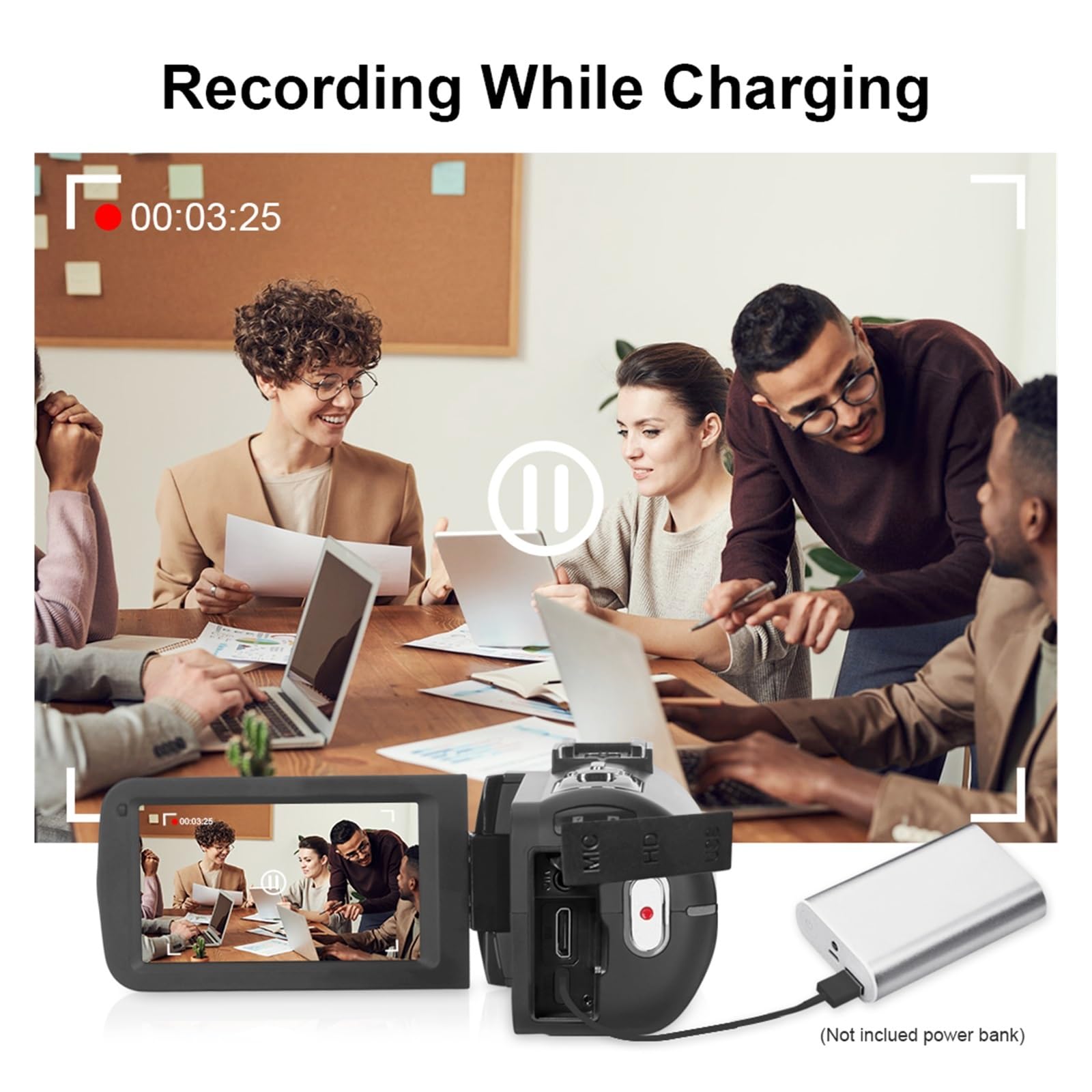 Cámara Digital 4K For Grabación De Video Time-Lapse 48MP Videocámara Fotográfica Streaming Vlog DV 18X Zoom Blogger Recorder Enfoque Preciso(64G SD Card)