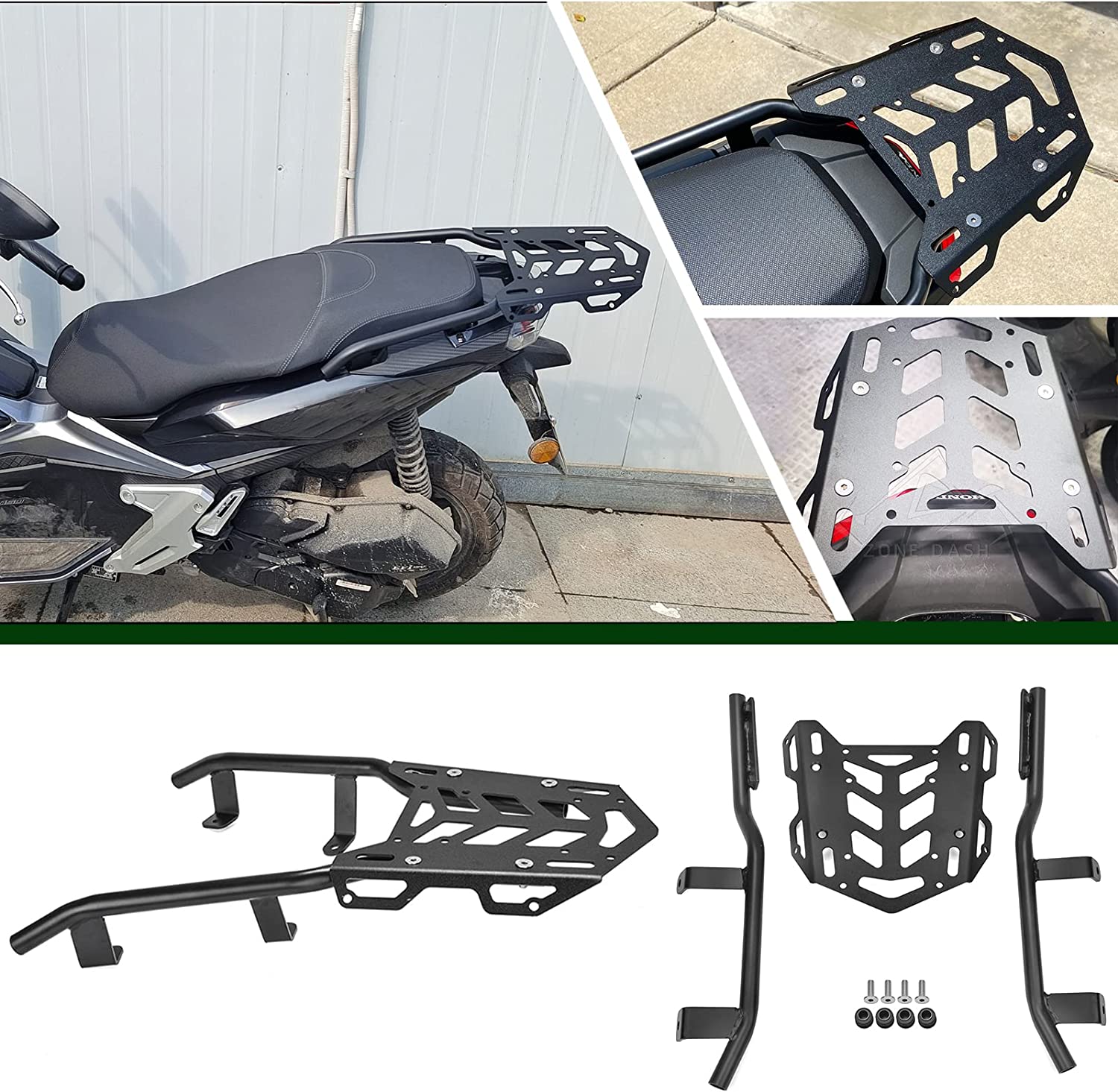 KIMISS Motorcycle Rear Luggage Rack, Fit For PCX150 2014â2020 Aluminum...