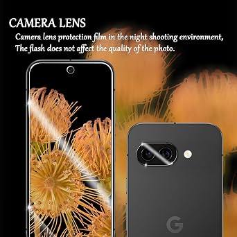 Google Pixel 10A用強化ガラススクリーン&レンズプロテクター2+2パック