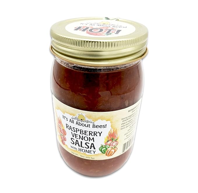 Salsa Hot Raspberry Venom de Its All About Bees 16 oz miniatura 2