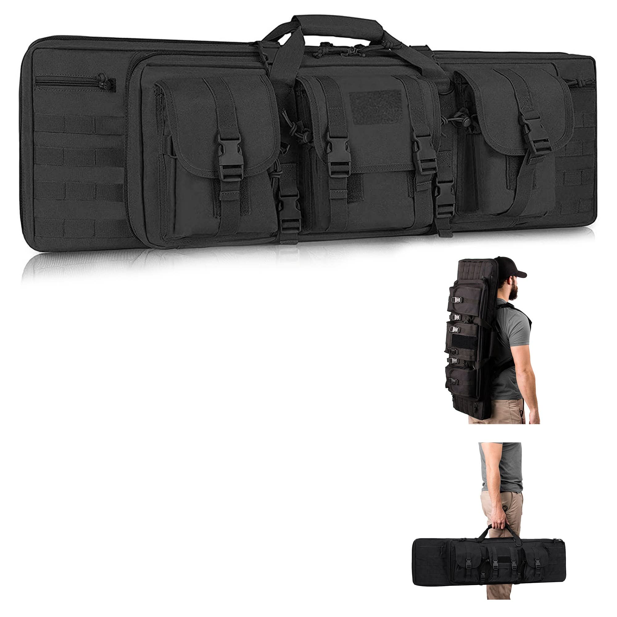 Fucile Borsa, Custodia per Fucile Ad Aria Compressa, Custodia Porta Fucili Armi, Custodia Doppia per Fucile, Borsa per Armi, Sport Fodero per Fucile da Caccia per Caccia Tiro Pesca
