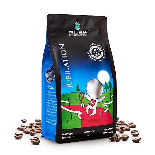 Miniatura 8 de Well-Bean Café - Café en grano entero Slay the Day, café brasileño oscuro, granos de café veganos enteros, sin gluten y apto para Keto, café tostado