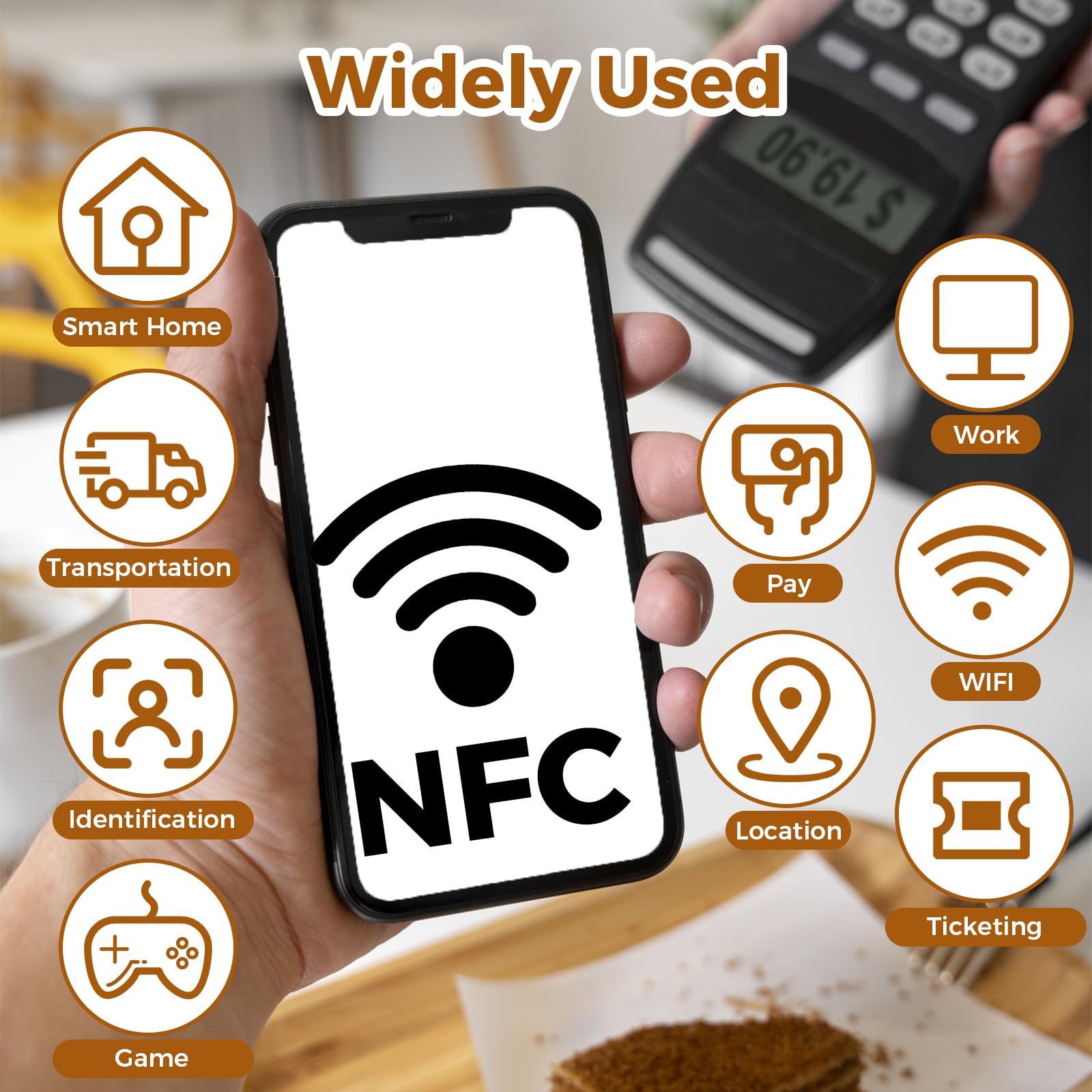12szt. naklejek NFC Tag 1cm Mini NFC naklejki wodoodporne NTAG213 FPC naklejki NFC Tagi naklejki NFC programowalne NFC Chip NFC karty RFID Tag dla wszystkich telefonów komórkowych i urządzeń Smart z