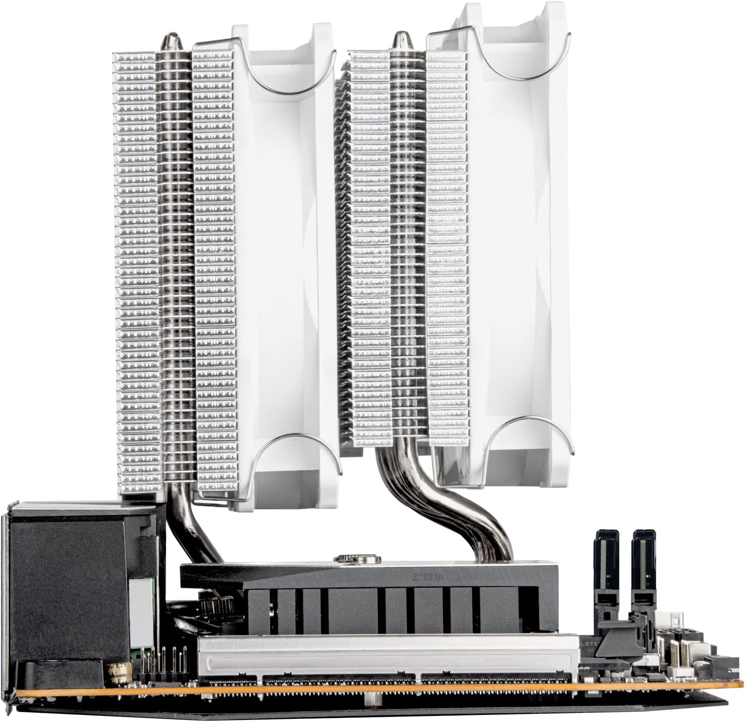 SilverStone Technology Hydrogon D120 ARGB White Dual Tower CPU Cooler for Intel LGA 2066/2011/1851/1700/1200/115x and AMD AM4, SST-HYD120W-ARGB