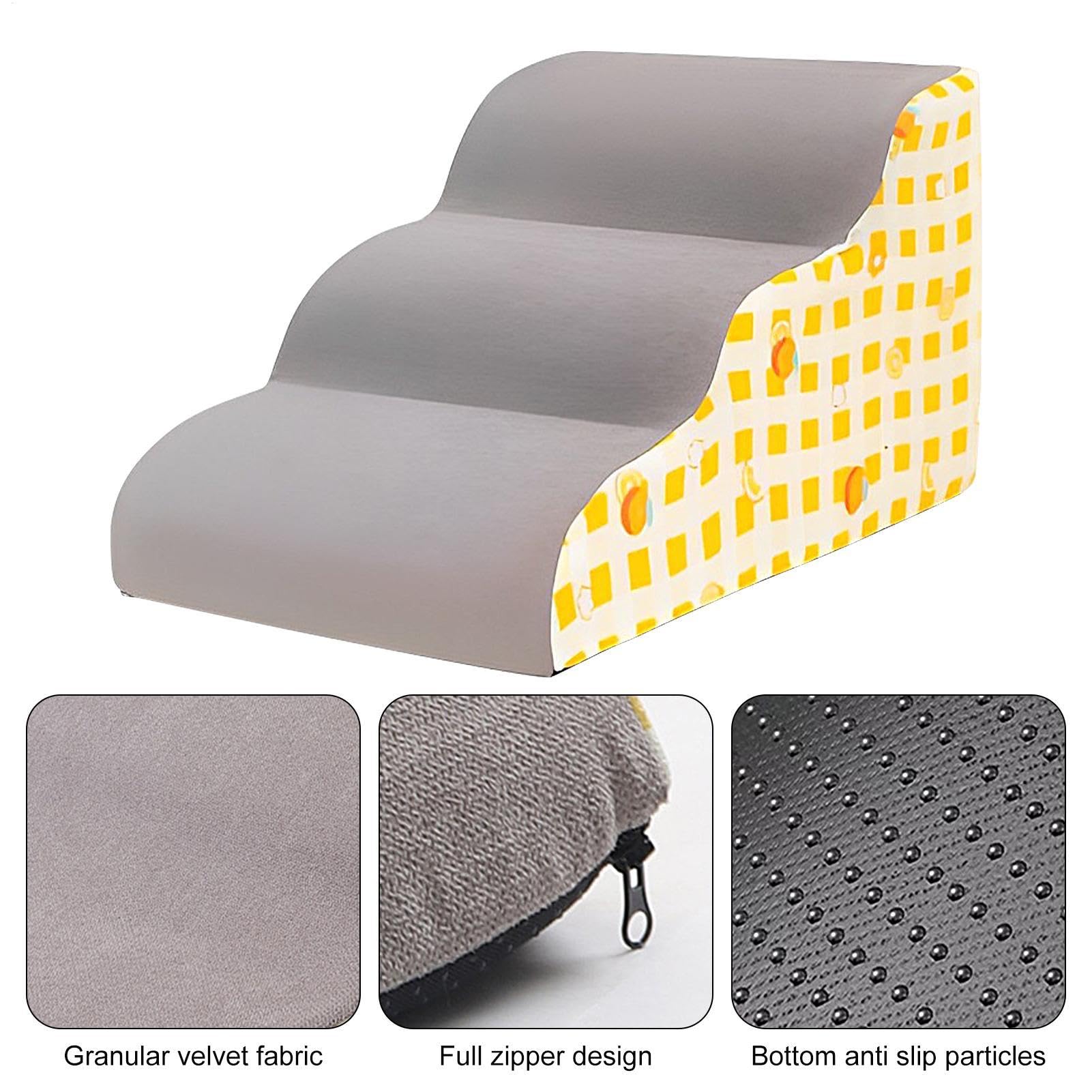 Rampe pour chien Escalier en mousse pour lit haut Marches pour animaux de compagnie