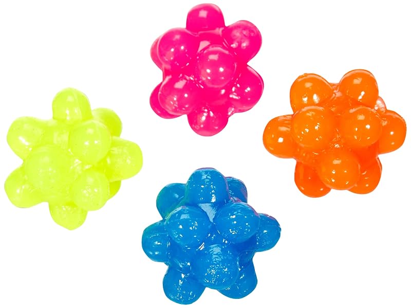 Bolas de borracha multiformes para gatos TRIXIE, multicoloridas, 3,5 cm, pacote com 4
