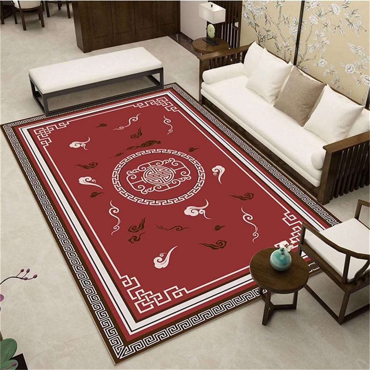 Alfombras niño 60x90cm rojo y alfombra pequeña para salon o dormitorios de adultos