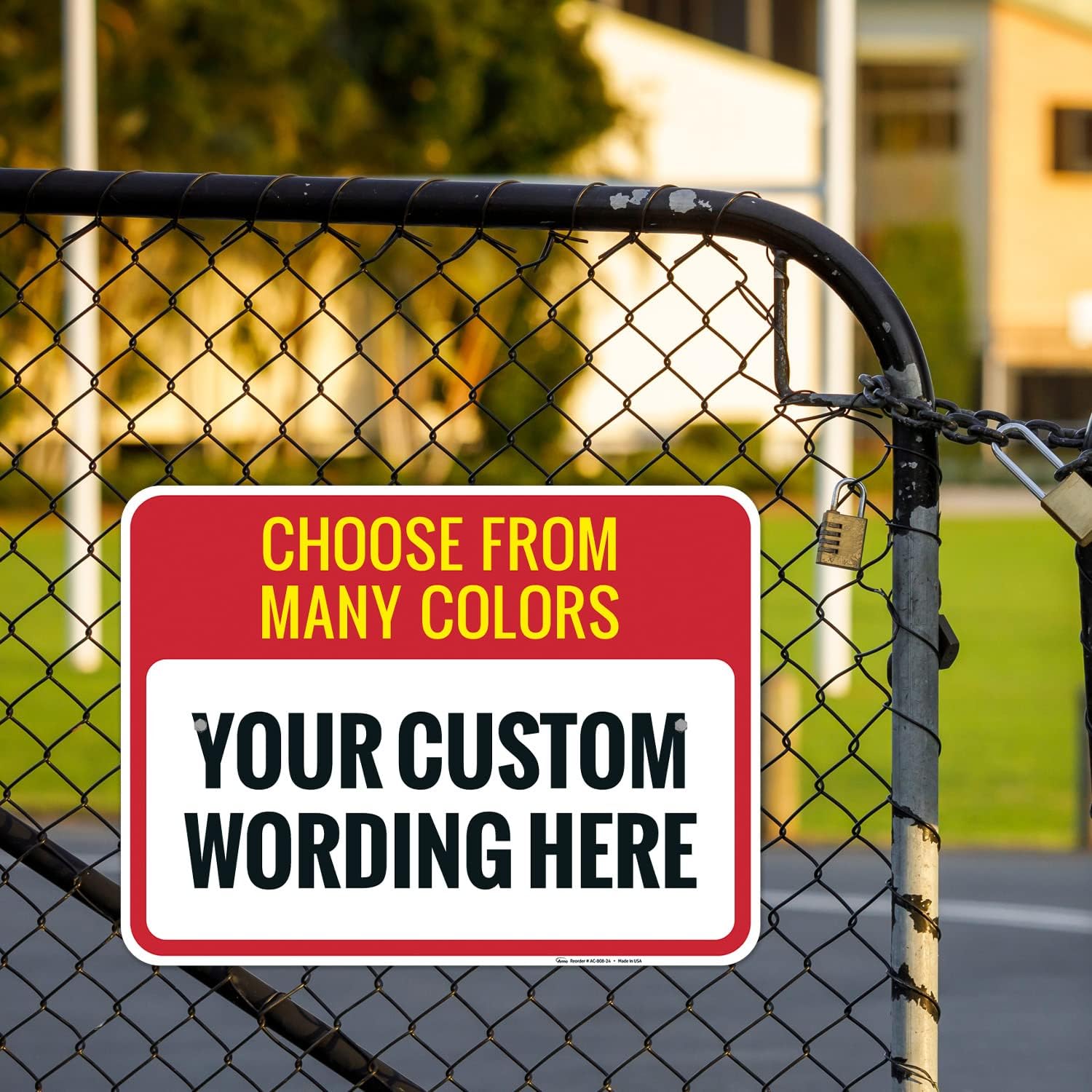 Custom Personalized Signs For Home, Office, Business, Delivery, Decor, Indoor/Outdoor Use Green Sign, 18x24 Aluminum Inches, Rust Free .063 Aluminum, Fade Resistant, Made in USA