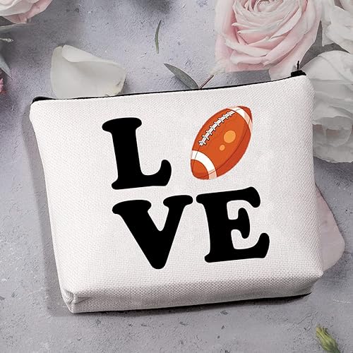 Miniatura 3 de MBMSO Bolsa de maquillaje para niñas, bolsa de cosméticos de rugby, regalos divertidos de definición de rugby para jugadores de rugby, bolsa de