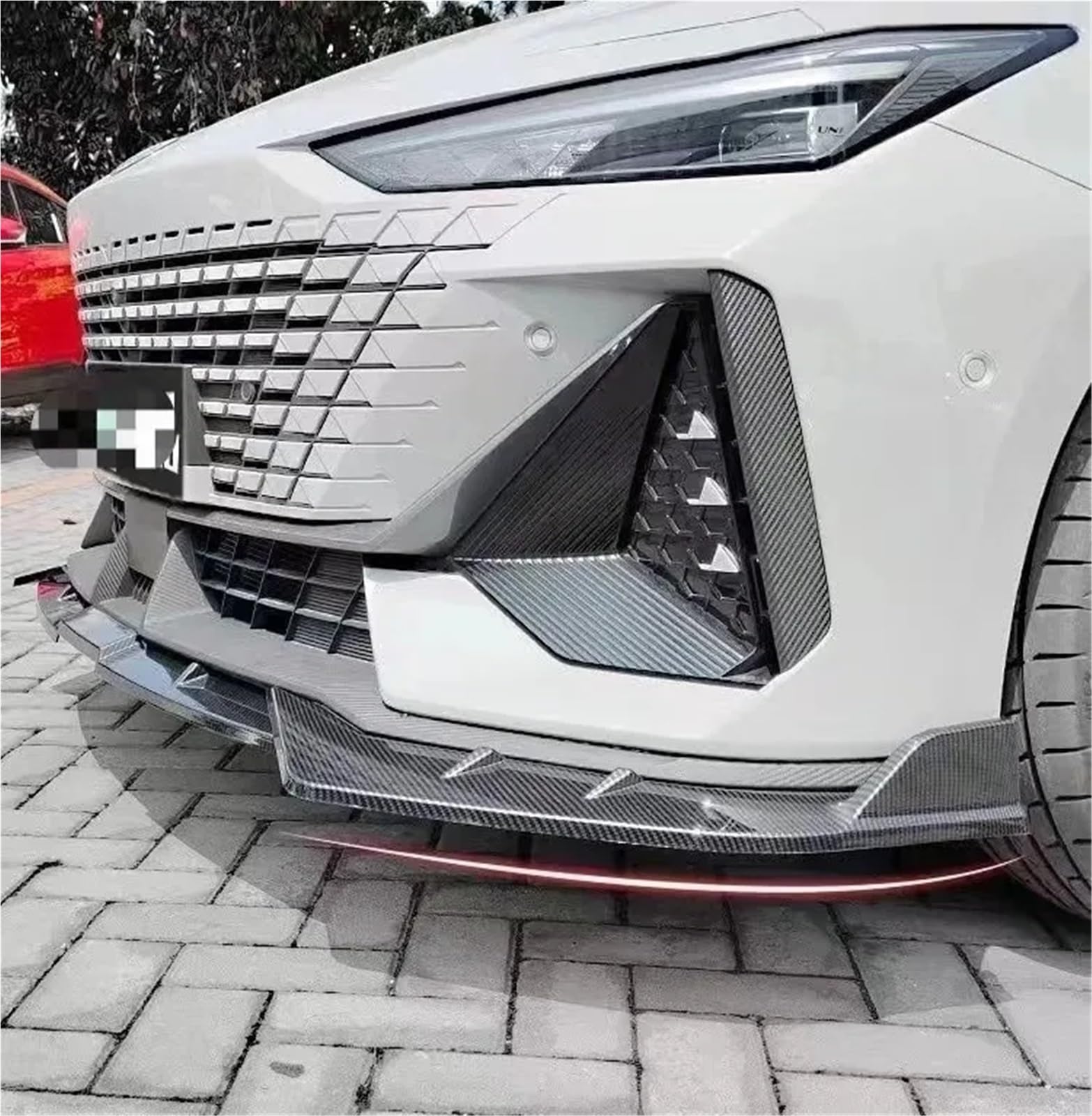 Uniwersalny spoiler Do Changan UNIV UNI-V 2022-2023 | Przedni Dokładka przedniego zderzaka