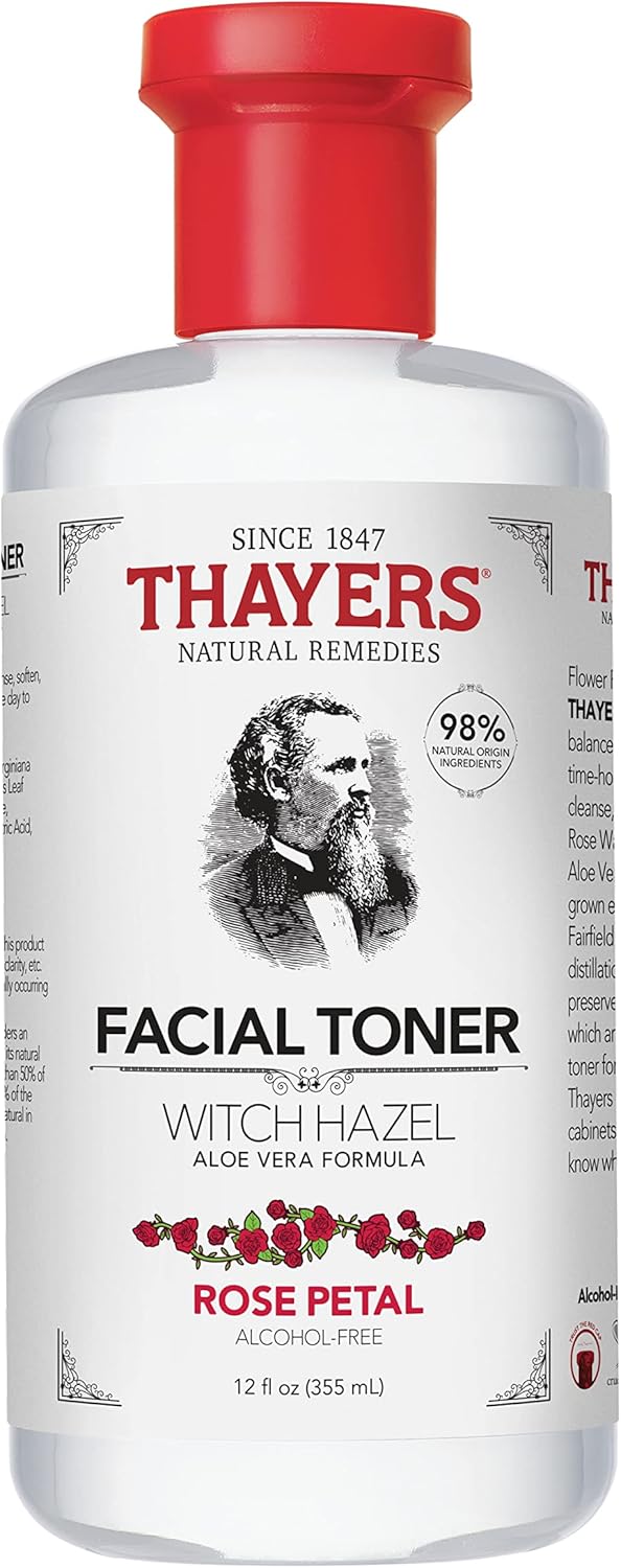 Thayers Alcohol-Free Rose Petal Witch Hazel Facial Toner with Aloe Vera