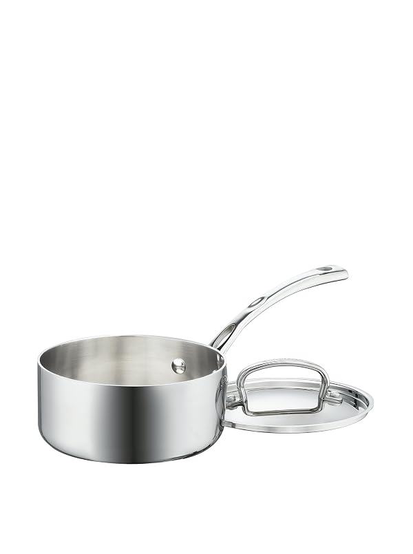Globe Electric French Classic 1.5 Qt. Saucepan with Cover Medium Stainless Steel by Cuisinart - Used condition - US$44.99