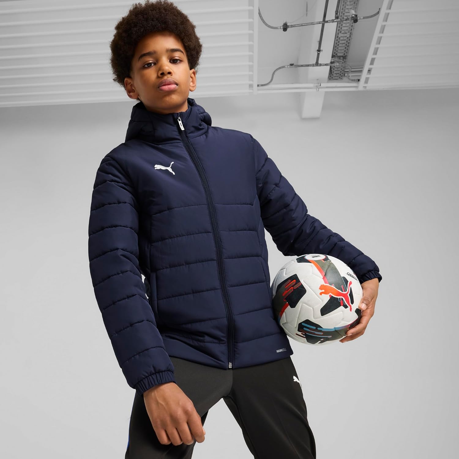 PUMA boys Teamadditions Hooded Padded Jacket