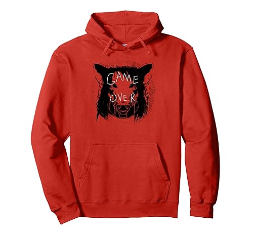 Saw Game Over Pig Mask Sketch Horror Movie Pullover Hoodie
