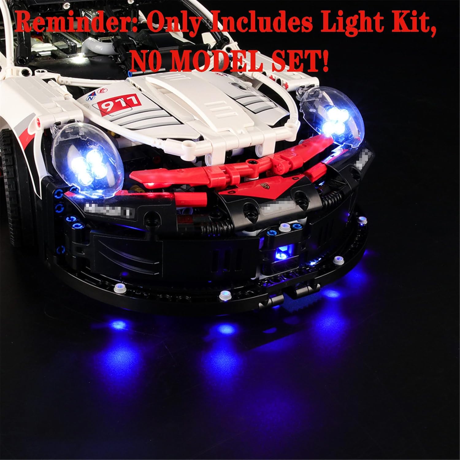 LED Light Set Compatible with Lego 42096 Porsche 911 RSR Technic Building Blocks Model - Model Set NOT Included