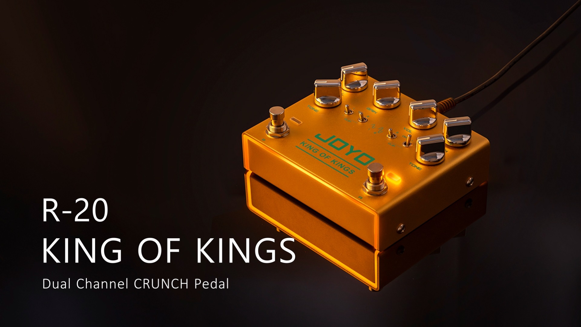 ギター JOYO KING OF KINGS Joyo's R-20 King of Kings overdrive is an attempt to channel