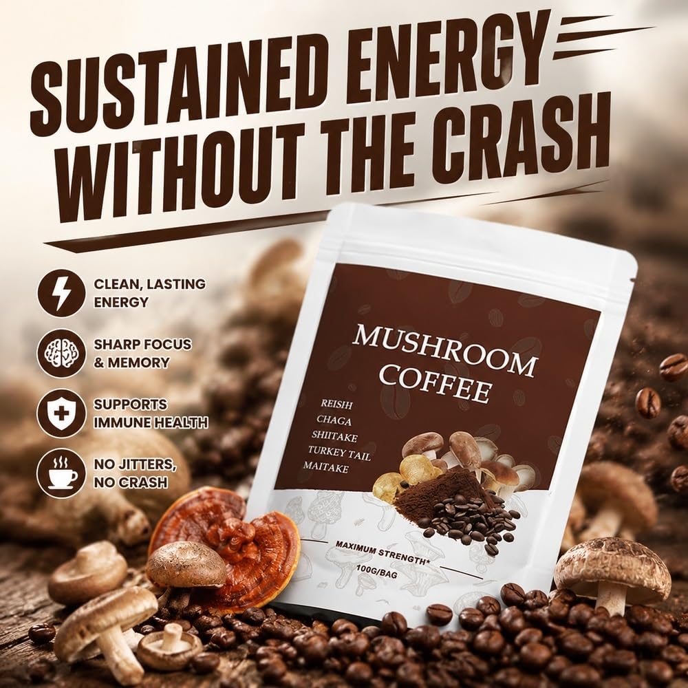 Organiczna probiotyczna mieszanka funkcjonalna kawy espresso z grzybami