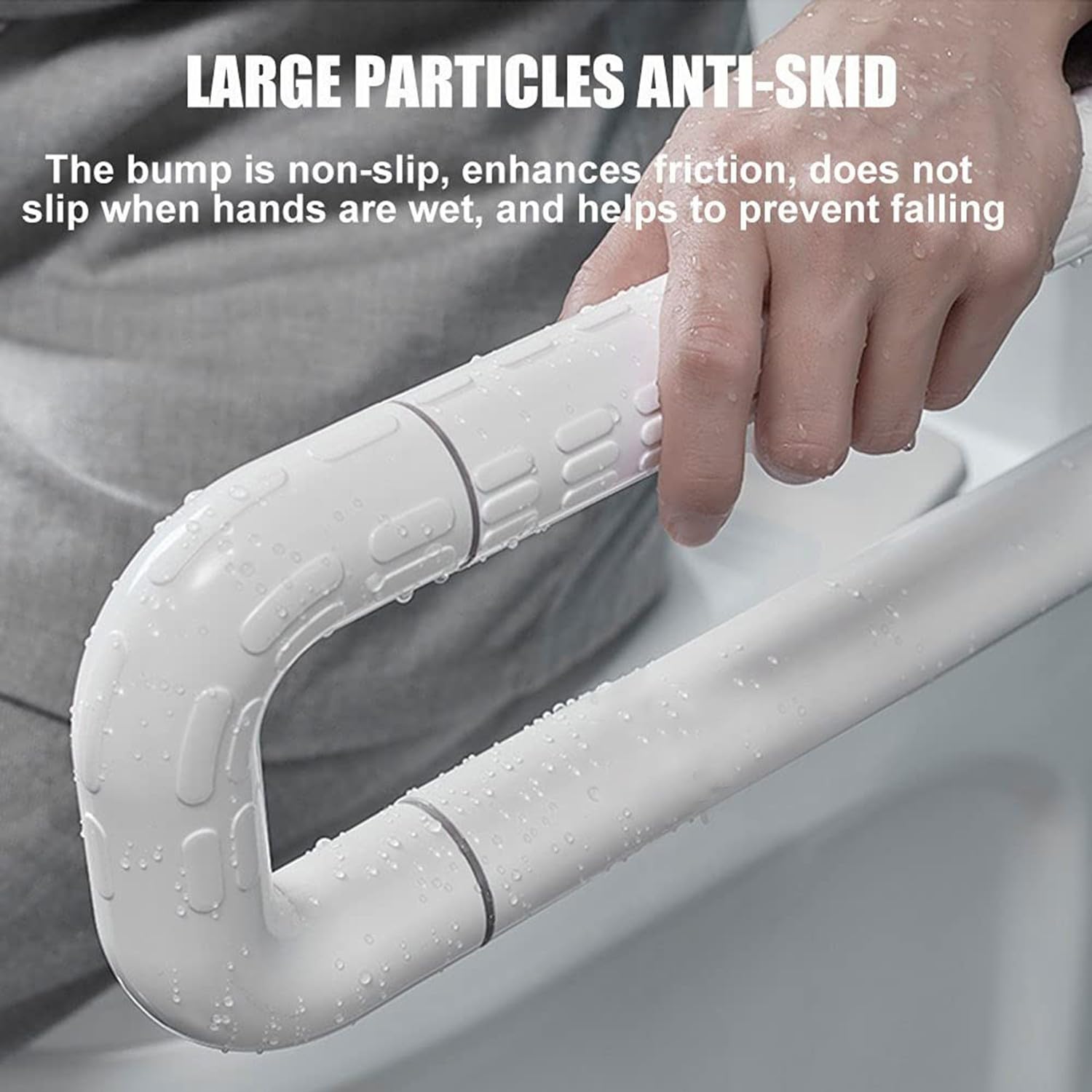 Barra Minusvalidos Baño,Barra De Apoyo Para Inodoro Barra De Seguridad Inoxidable Antideslizantes Puede Soporta 100Kg Para Ancianos,Embarazadas Y Discapacitados,Abatible,Soporte Para Baño B,75CM