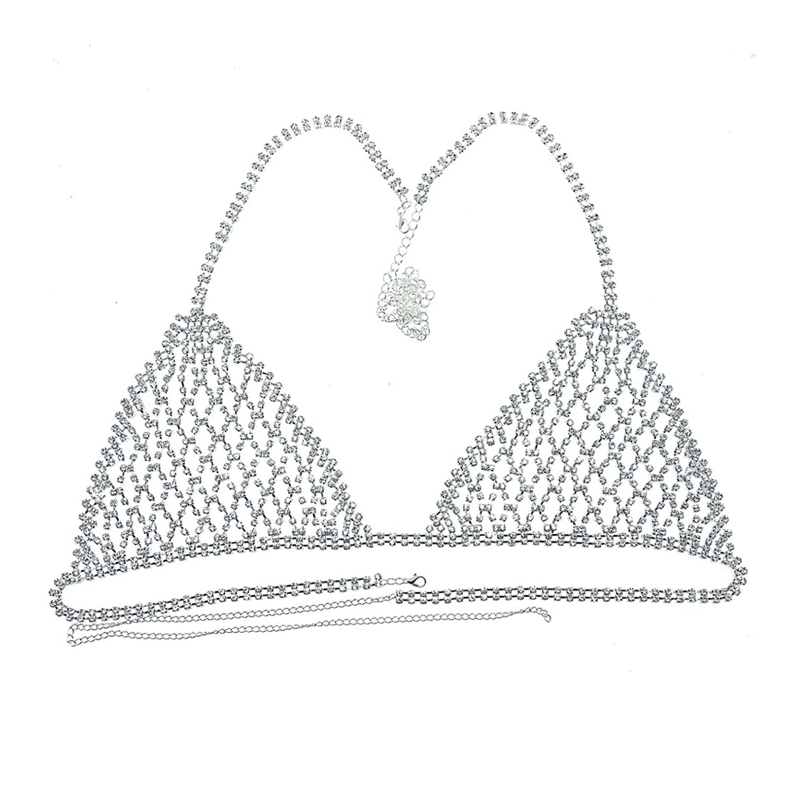Body Chain Damen Kette - Goldfarbene einfache Strandkette mit Kreuzband für Taille und Bauch - Schwarze Harnaskette - Edler Schmuck für Damen - Accessoires