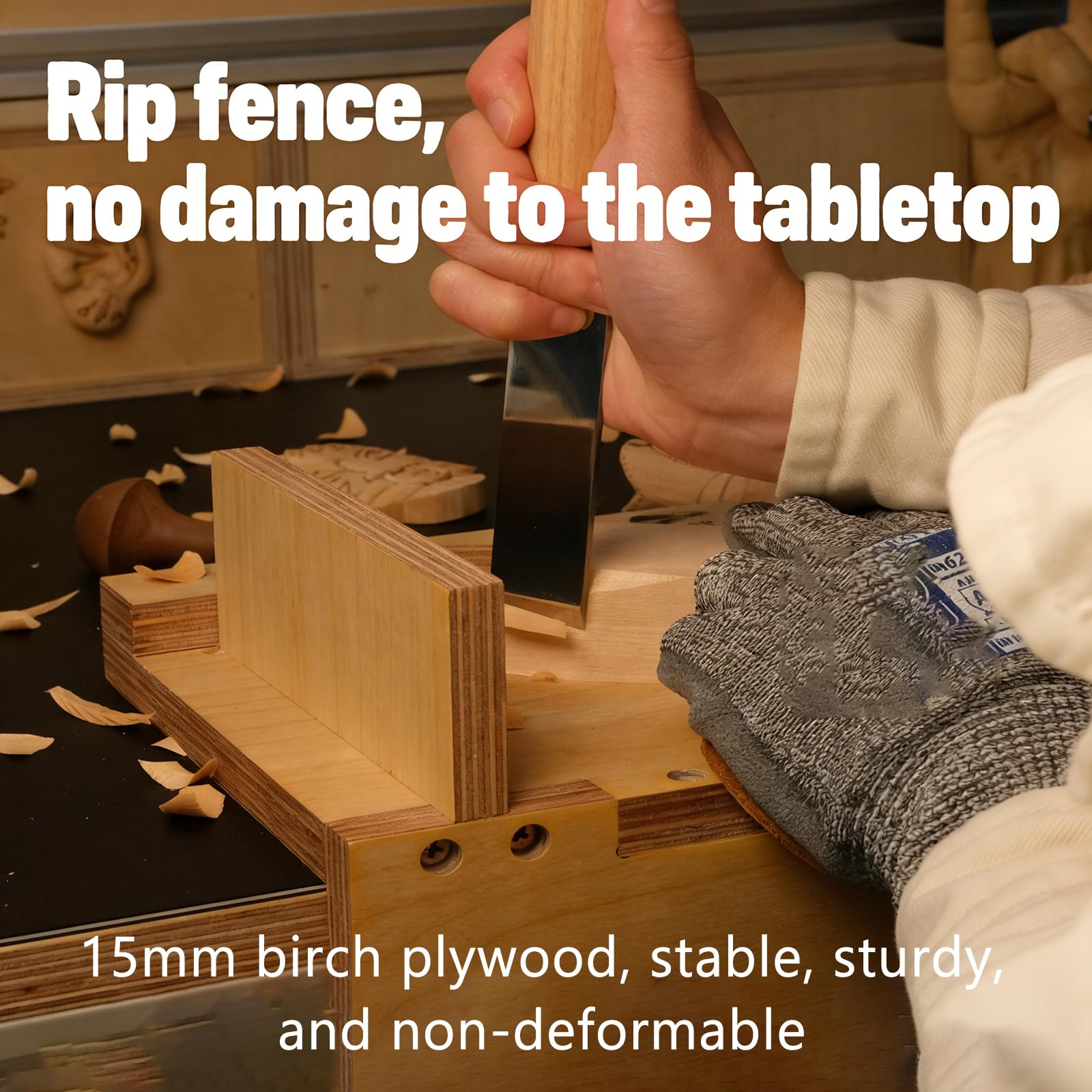 Almohadilla de protección de escritorio de talla de madera, protector de tablero de escritorio duradero, protector de superficie de trabajo resistente a los arañazos para uso doméstico y de oficina