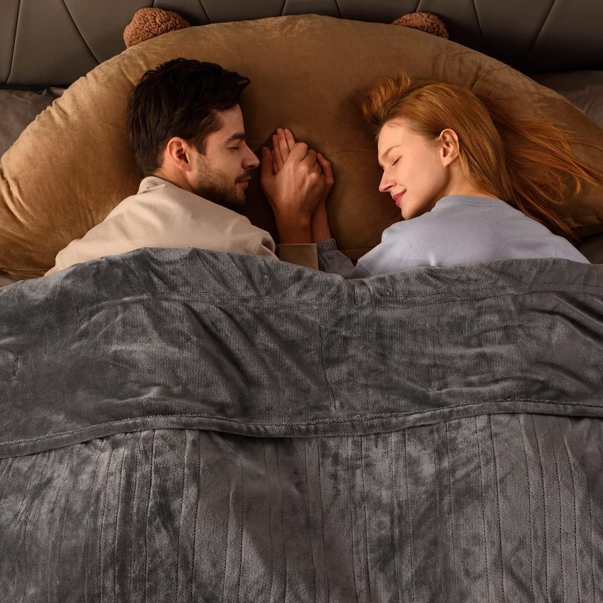 Bearhug Electric Blanket Queen Size 84" x 90", Dual Controllers Heated Blanket, Double Velvet, 10-Heating Level & 1-12H Auto Off, 5-Year Warranty, Over-Heat Protect, ETL, Machine Washable