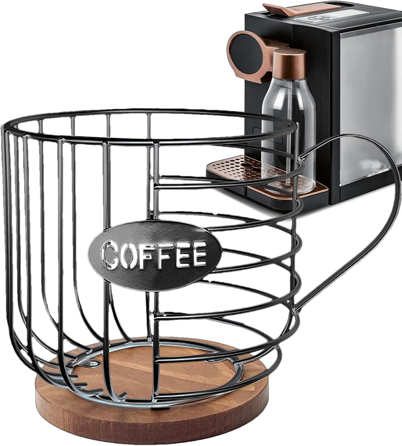 Coffee Creamer Container,Sturdy Large Capacity Coffee Pod Holders for Counter - Cup Holder for Commercial Places, Cafe Bar, Bookstore or Home Use