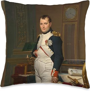 Napoleon Bonaparte Jacques-Louis David Neoclassicism Art Throw Pillow