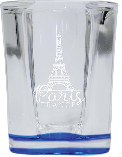 Miniatura 4 de R and R Imports Paris France Souvenir - Vaso de chupito grabado de 2.5 onzas, paquete de 2 unidades