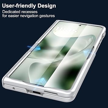 Motorola Razr Fold 2026用磁気ケース、Mag-Safe、ヒンジ保護、360°回転フィンガーリングホルダー、スクリーンプロテクター内蔵PC素材Moto Razr Fold 2026用
