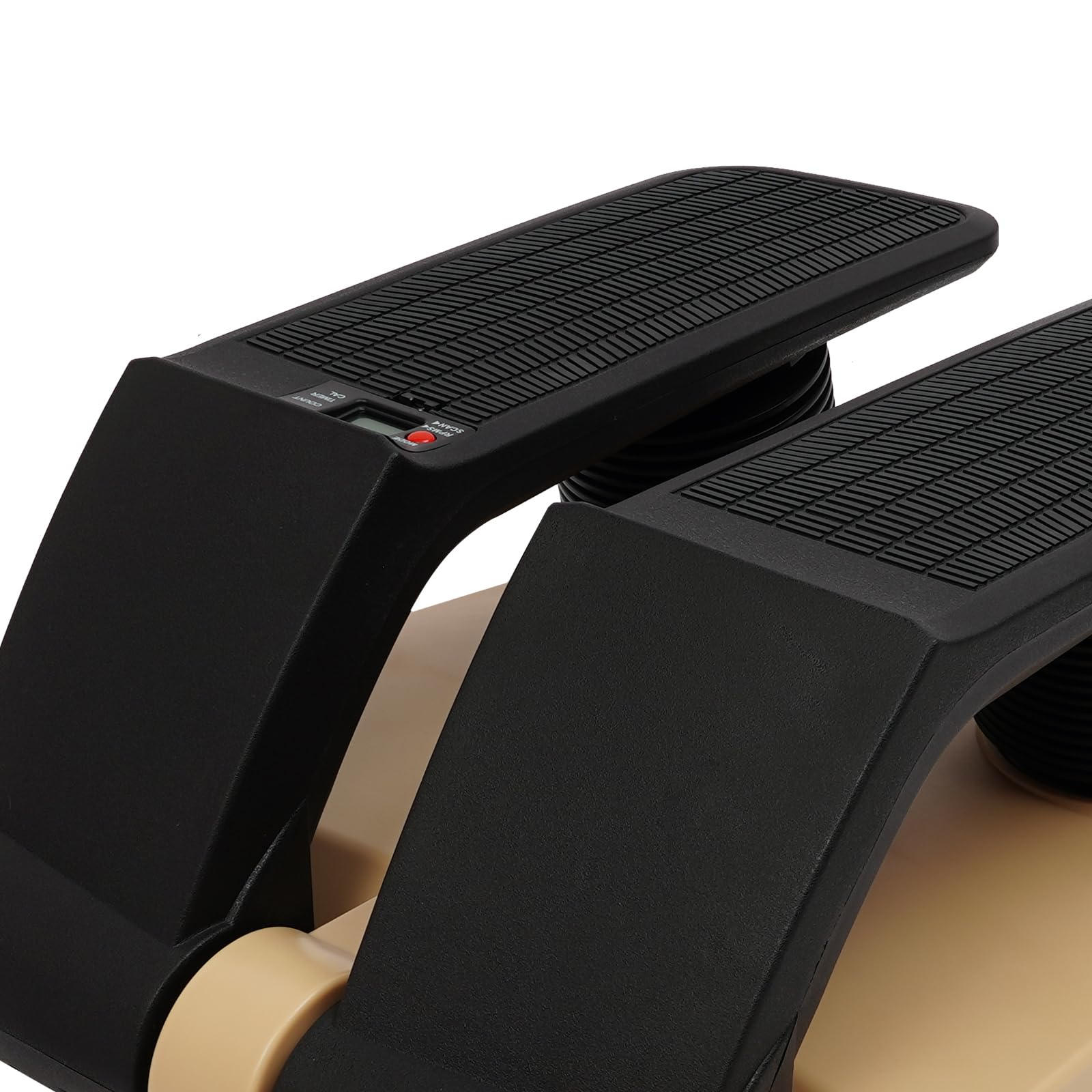 Stepper per casa, portata 150 kg, 5 tensioni, display LCD | Fascia di resistenza per le articolazioni, regolabile in 5 posizioni, Twist Stepper, tempo e calorie, antiscivolo