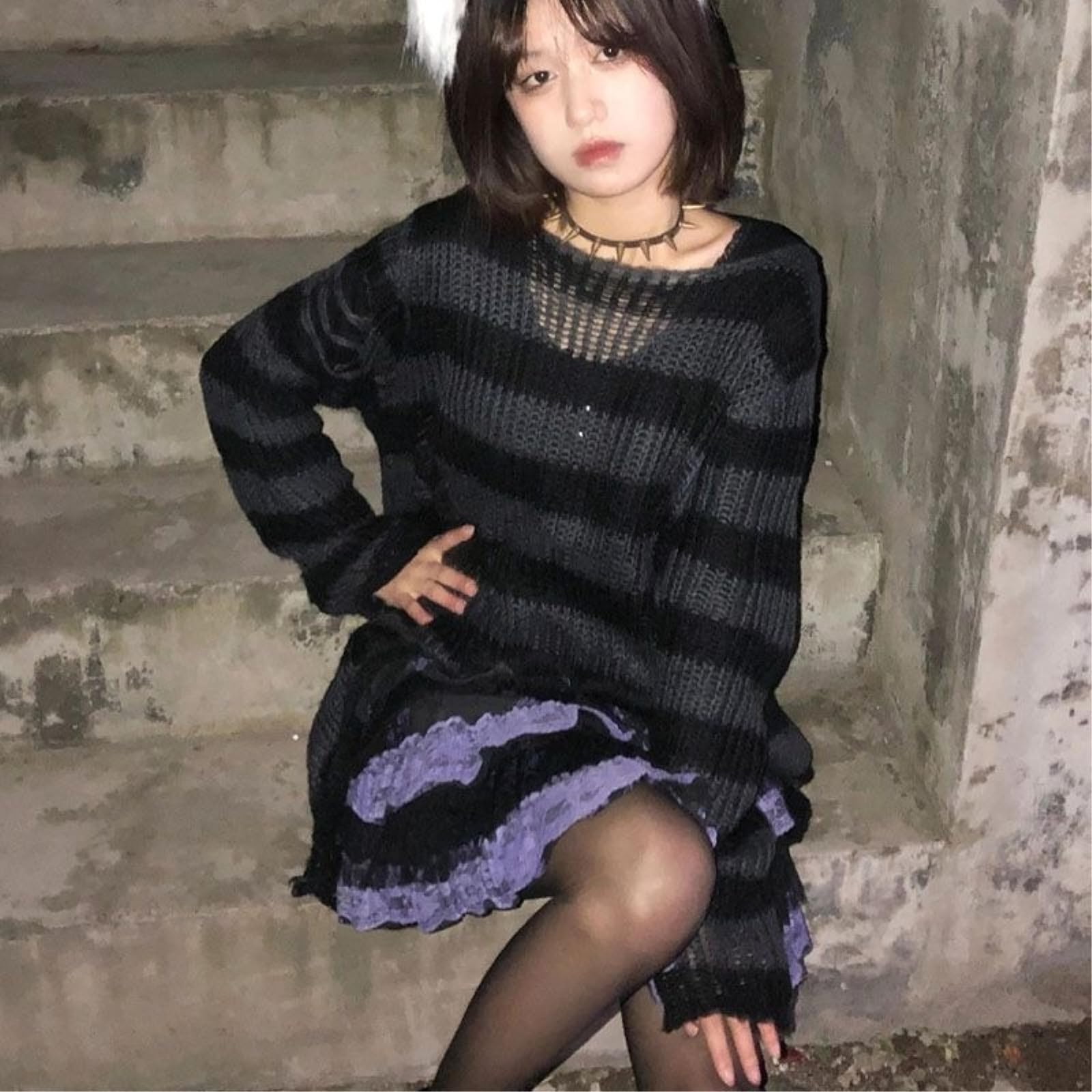 Damska spódnica tenisowa odzież damska Harajuku subkultura midi retro lato punk cosplay warstwowa