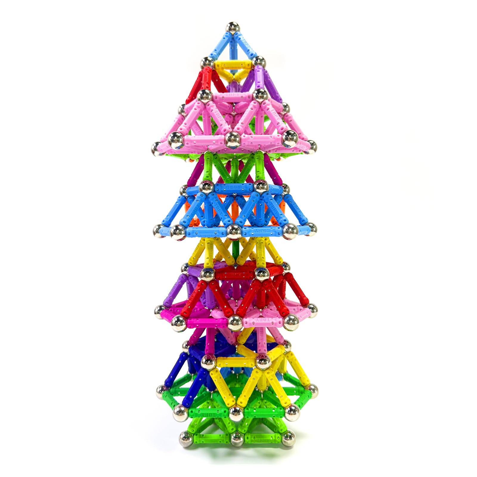 Construction Magnétique Enfant 170pcs, Set de Jouets Magnétiques pour Enfants 6 Ans+, Jeux de Bâtons Magnétiques Puzzle 3D pour Entraînement Cérébral Cadeau pour Fille Garçon