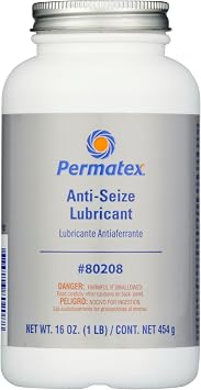 Permatex 80208 Anti-Seize Lubricant with Brush Top Bottle, 16 oz., Silver