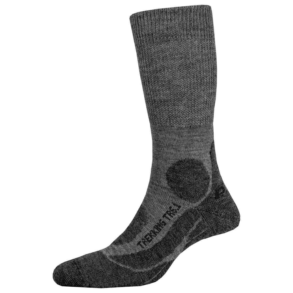 P.A.C. Herren Trekkingsocken TR 6.1 Trekking Merino Medium, Größe 44, Farbe Grau